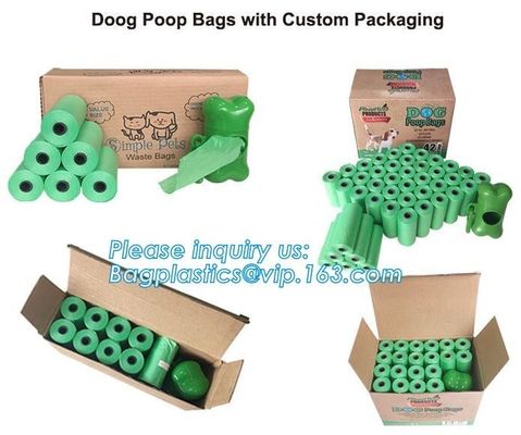 Bone Shaped Dog & Pet Waste Bag Holder - Holds Standard Rolls of Poop Bags, green color dog dispenser +3rollings waste b