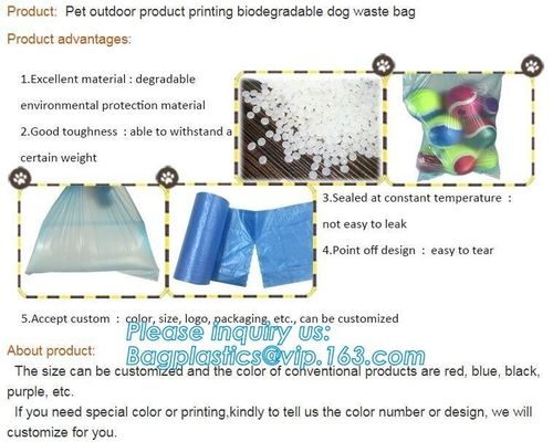 China Customized Fashion Plastic bone shape dog poop waste garbage bag dispenser / Plastic Dog Waste Poop Bag For Pet