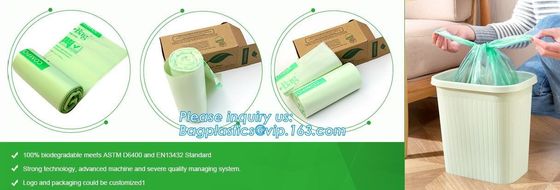 Nappy Baby Disposable Diaper Sacks, Degradable scented disposable baby diaper sack, green tie handle baby diaper sack