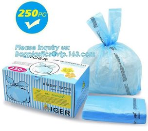 Baby nappy bag with scented diaper sacks, Diapers bag for newborn,disposable diaper sacks, 3 mil packaging biodegradable