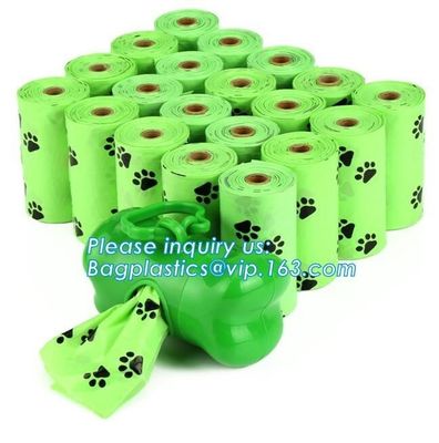 En13432 certified eco friendly biodegradable nappy sacks, Eco-Friendly Scented Baby Disposal Nappy Sacks 50 PCS Easy Tie