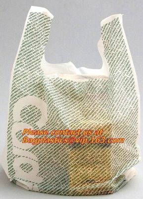 Kitchen Handle-Tie Trash Bags,Recyclable Plastic Shopping Bags with Flat Bottoms,Reusable Grocery Shopping Bags, bagease