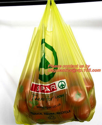 Compostable Grocery T-Shirt Bags, Eco Friendly, Biodegradable, 2 Gal - 4 Gal Small Clear Trash Bags Office, Bulk