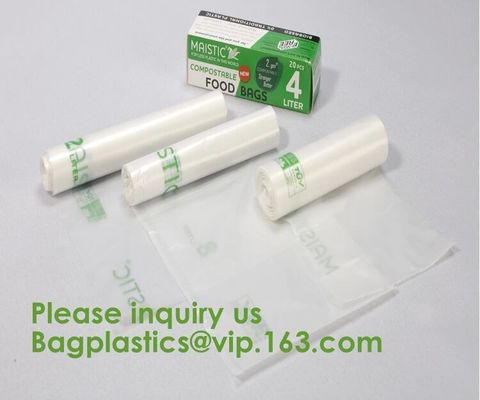 Eco friendly EN13432 Ok home compost certified 100% biodegradable compostable plastic T-shirt vest bag for shopping