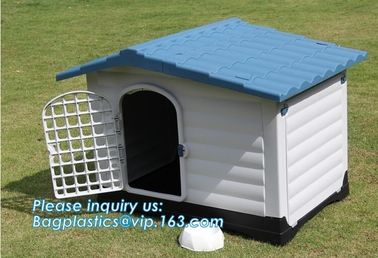 Fashion big dog apartment cottage Extra Large Waterproof Indoor &amp; Outdoor Pet Shelter Plastic Dog Kennel Pet House, bage