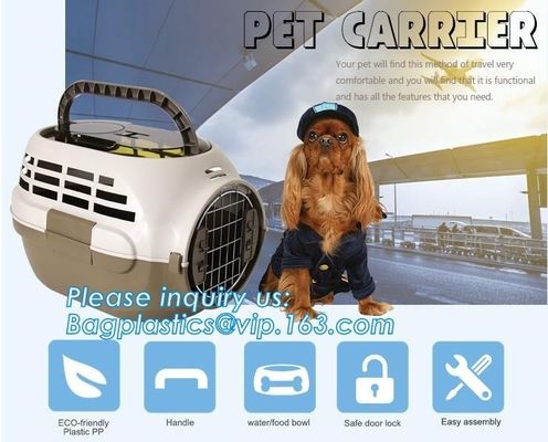 Fashion Design Luxury Travel Pet Air Carrier Dog /Cat Transport Plastic Cages Wholesale, dog pet cage pet carrier dog ba