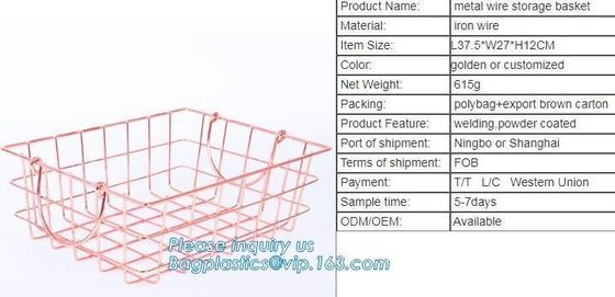 Metal Wire storage basket, Metal wire Under Shelf Storage Basket Space Saving Easy Cabinet Shelf Caddy Basket, kitchen b