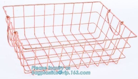 Metal Wire storage basket, Metal wire Under Shelf Storage Basket Space Saving Easy Cabinet Shelf Caddy Basket, kitchen b