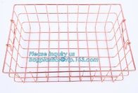 Metal Wire storage basket, Metal wire Under Shelf Storage Basket Space Saving Easy Cabinet Shelf Caddy Basket, kitchen b