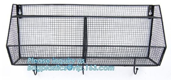 Different shapes metal wire mesh file baskets office supply baskets wholesale, magazine office document file holder shel