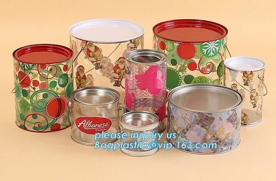 aluminum tin aluminum container jar with clear window top aluminum cans with screw lid for cosmetic/food bagplastics pac