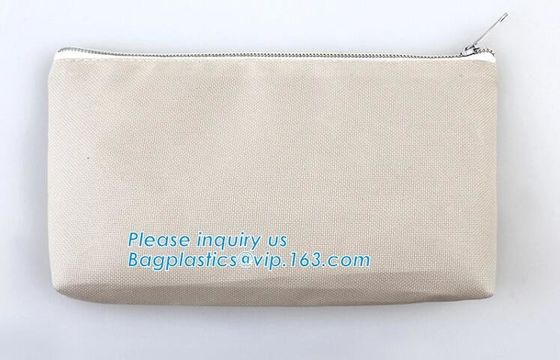 Eco-Friendly Custom Logo Small Pink Small Canvas Pouch,Canvas Zipper Bags Wholesale Sublimation Makeup Pouch Promotional