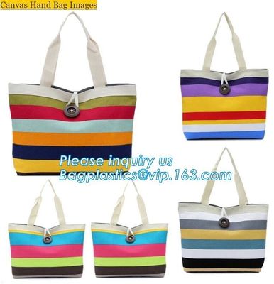 new style black canvas tote bag custom cotton canvas bag gift shopping bag for promotion,Female bag custom stripe beach