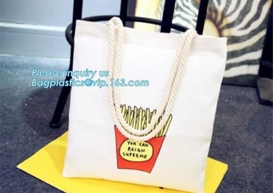 Custom beach tote bag women rope handle print canvas tote bag wholesale,cheap plain blank canvas tote bag promotional