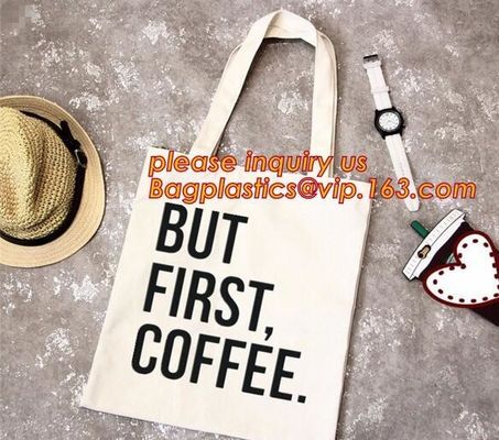 Handle Bag 100% Cotton Shoulder Bag,New design cheap printed shopping black tote bag cotton canvas handle with price