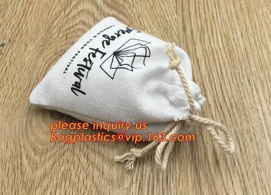 Shopping Cotton Drawstring Bag For Packaging,Eco-friendly quality custom jute and cotton line drawstring bags small musl