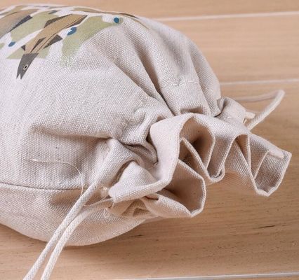 organic Zero Waste Eco-Friendly Natural &amp; Healthy Organic Cotton Drawstring Net Bag for Grocery Shopping Storage Set