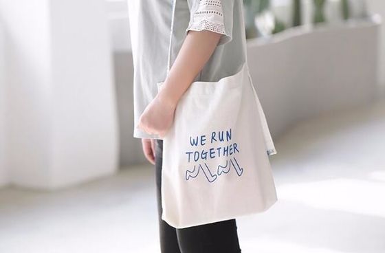 Fashionable Promotional White Cotton Cloth Handled Shopping Bag,Eco reusable custom promotional cotton canvas food pouch