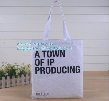 Handle shoulder dual use recyclable shopping cotton bag,Manufacturer custom-made 12oz white handled cotton canvas tote b