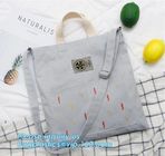 Eco-friendly durable handles Standard size cotton promotional tote shopping bag for Custom printing,Contrast Handles Nat