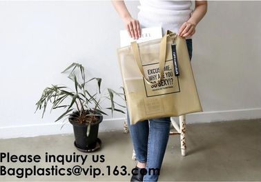 Large Capacity Tote Bag/Nylon Mesh Tote Bag,Summer Women Beach Handbag Swimming Mesh Zipper Shipping Tote Bag, bagease