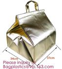 Portable Waterproof Cartoon Flamingo Animal Print Foil Inside Thermal Insulation Cooler Lunch Box Bag bagease bagplastic