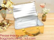 Wholesale Large Folding Soft Fresh Lunch Keeping Waterproof Nylon Insulation Thermal Insulation Ice Pack Cooler Bag