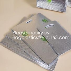 Custom Frozen Food Insulation Foil Liner Aluminum Foil Bubble Thermal Insulation Bag,Imprint Portable Non-Woven Large In