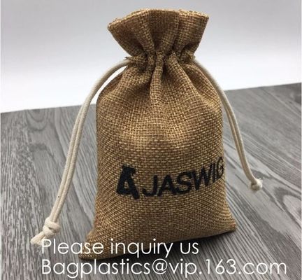 Gift Pouches with Jute Drawstring Linen Hessian Sacks Bags for Party Wedding Favors Jewelry Crafts,Little Gifts, bagease