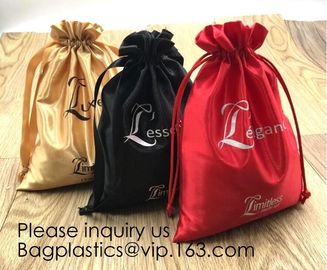 High Quality Gift Small Bag,Gift Shopping Bag,Super Soft White Black Rose Gold Silk Drawstring Bag,Graograin Satin Pouch