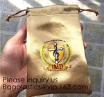 Full Color Printing Gold and Black Satin Drawstring Bag, Silver Satin Drawstring Bag With Wide Ribbon,Virgin Hair pack