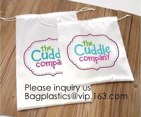 Gold thick Satin Drawstring Gift Bags,Black Drawstring Satin Bag With Ruffle,Small Satin Drawstrings Bags For Jewelry