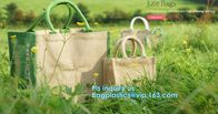 eco friendly small standard size foldable natural jute shopping bag handle hessian tote bag,printed natural jute shoppin