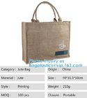 Profession eco-friendly portable waterproof jute bag with log,custom jute shopping bag,grocery jute reusable foldable sh