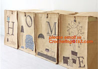 jute fabric storage basket with cotton rope handle,hot sale extra large baskets kids rope storage baskets with handles