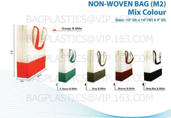 NON WOVEN SHOP BAG, Eco reusable colorful foldable non woven bag,non woven shopping bag