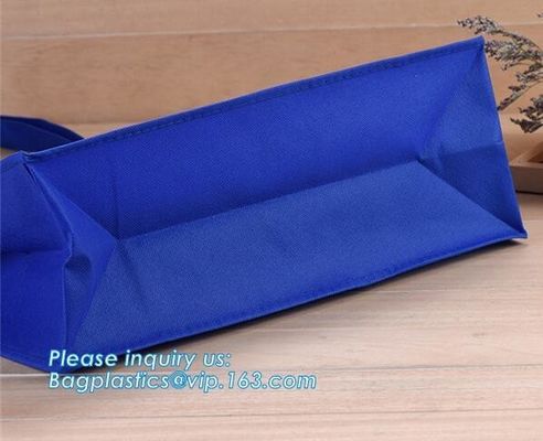 Tote 120g 80gsm 90gsm Advertising Nonwoven 100% Biodegradable Non Woven Bag, Custom Promotional Gift Foldable PP Printed