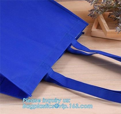 Tote 120g 80gsm 90gsm Advertising Nonwoven 100% Biodegradable Non Woven Bag, Custom Promotional Gift Foldable PP Printed