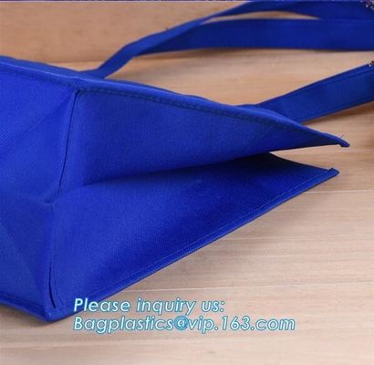 Tote 120g 80gsm 90gsm Advertising Nonwoven 100% Biodegradable Non Woven Bag, Custom Promotional Gift Foldable PP Printed