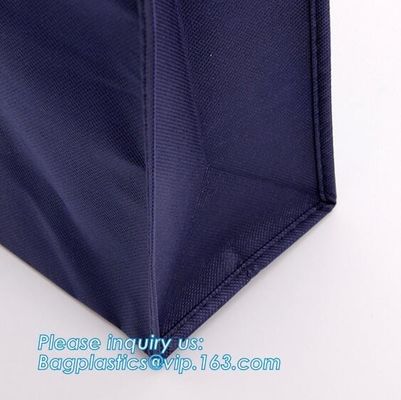 Custom Promotional Gift Foldable PP Printed Garment Cheap Drawstring Tote Fabric Laminated Recyclable Non Woven Bag, pkg