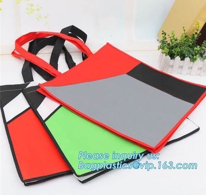 Promotion cheap 1C simple printing yellow shopping non woven bag, Cheap 100% New Recyclable Whole Bag Heat Sealed Machin