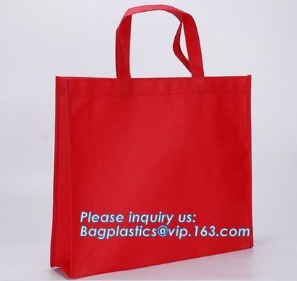 Promotion cheap 1C simple printing yellow shopping non woven bag, Cheap 100% New Recyclable Whole Bag Heat Sealed Machin