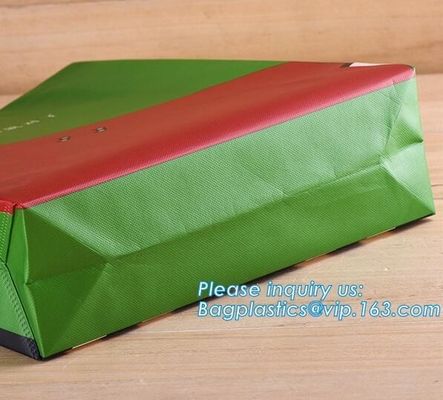 Cheap 100% New Recyclable Whole Bag Heat Sealed Machine Made PP Non Woven Bag with Strip, bagplastics, bagease, pak, pkg