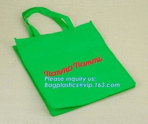Customized printed logo Eco Friendly Non Woven Bag, Promotional Custom Printed Recycle Bag Foldable Heat Seal Laminated