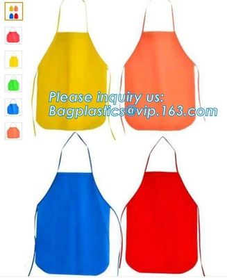 fabric apron, texitile apron, woven apron, children apron, non woven cap, noon woven aprons, aprons supplies, bakery apr