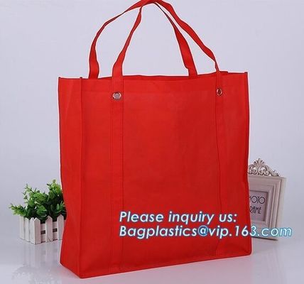 Designer pp handle customized logo eco friendly tote china laminated non woven bag custom reusable folding shopping bags