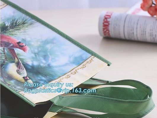 Promotional Custom Logo Printed Non Woven Bag, Non Woven Shopping Bag, Factory price rpet non woven bag black woven bag