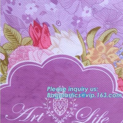 heat seal non woven bag d cut handle cheap garment bag, OEM ODM Service Gravure Printing Garment laminated Non Woven Bag