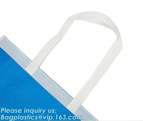 New product factory custom OEM free sample Shopping bag two sides PU printing non woven bag grocery non woven bag with l