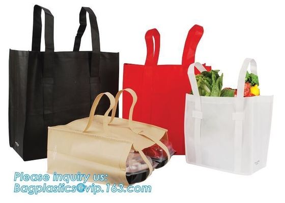 Hot Sale Recycled Metallic Gold Laminated Non Woven Bag, small black package custom logo non woven bag, bagease, pac pkg